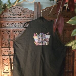Gildan Black Apron with Colorful Coffee Design